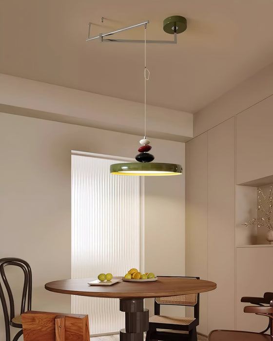 Swing Arm Stone Pendant Light.