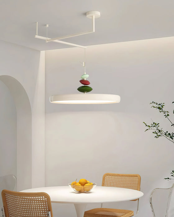 Swing Arm Stone Pendant Light.