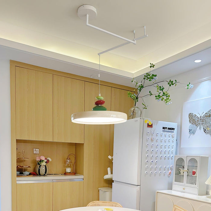 Swing Arm Stone Pendant Light-DWHOME