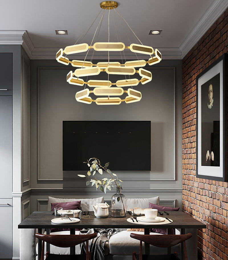 Swirl Chandelier-DWHOME
