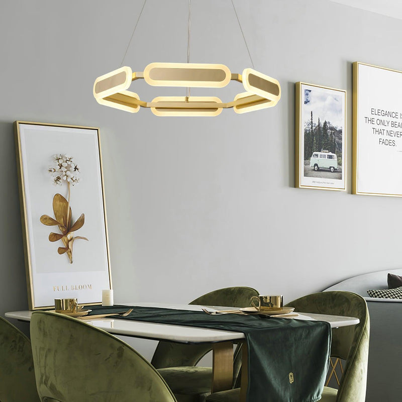 Swirl Chandelier-DWHOME