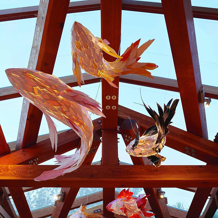 Swirl Koi Chandelier-DWHOME
