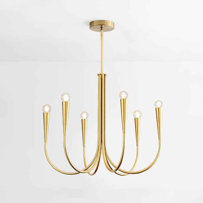 Swoop Arm Chandelier-DWHOME