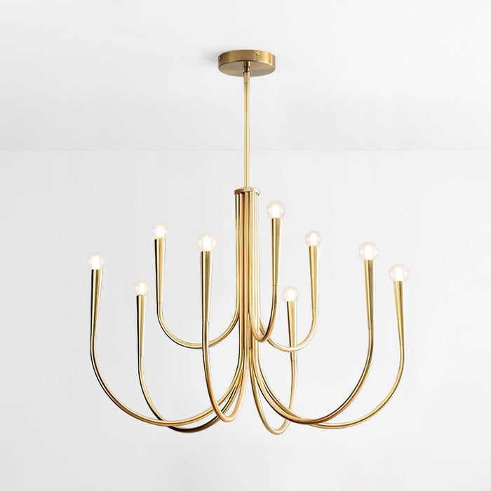 Swoop Arm Chandelier-DWHOME