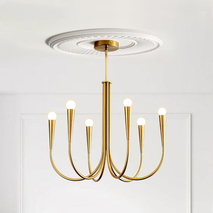 Swoop Arm Chandelier-DWHOME