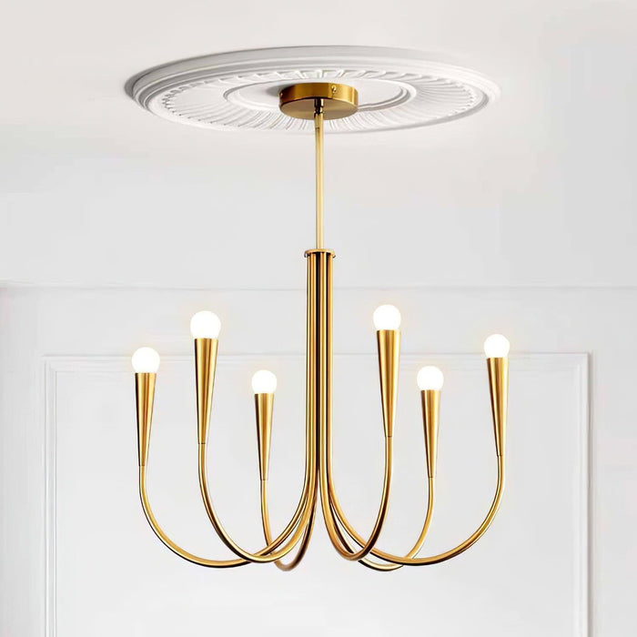 Swoop Arm Chandelier-DWHOME
