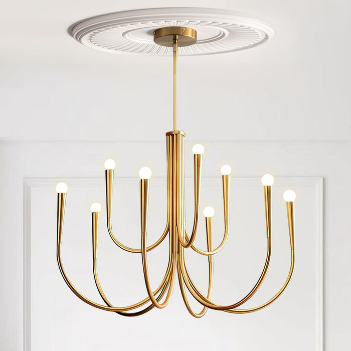Swoop Arm Chandelier-DWHOME
