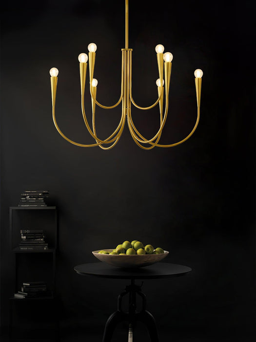 Swoop Arm Chandelier-DWHOME