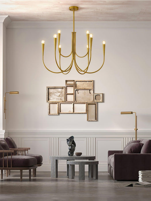 Swoop Arm Chandelier-DWHOME