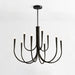 Swoop Arm Chandelier-DWHOME