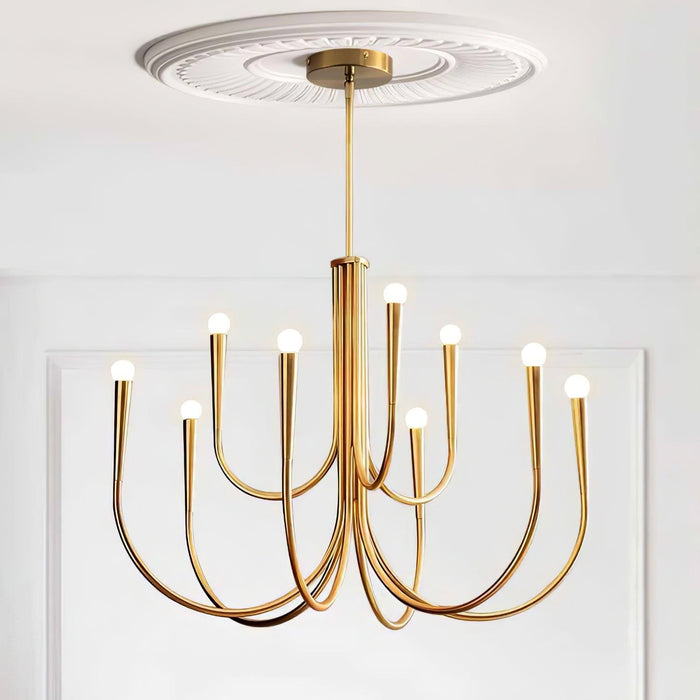 Swoop Arm Chandelier-DWHOME