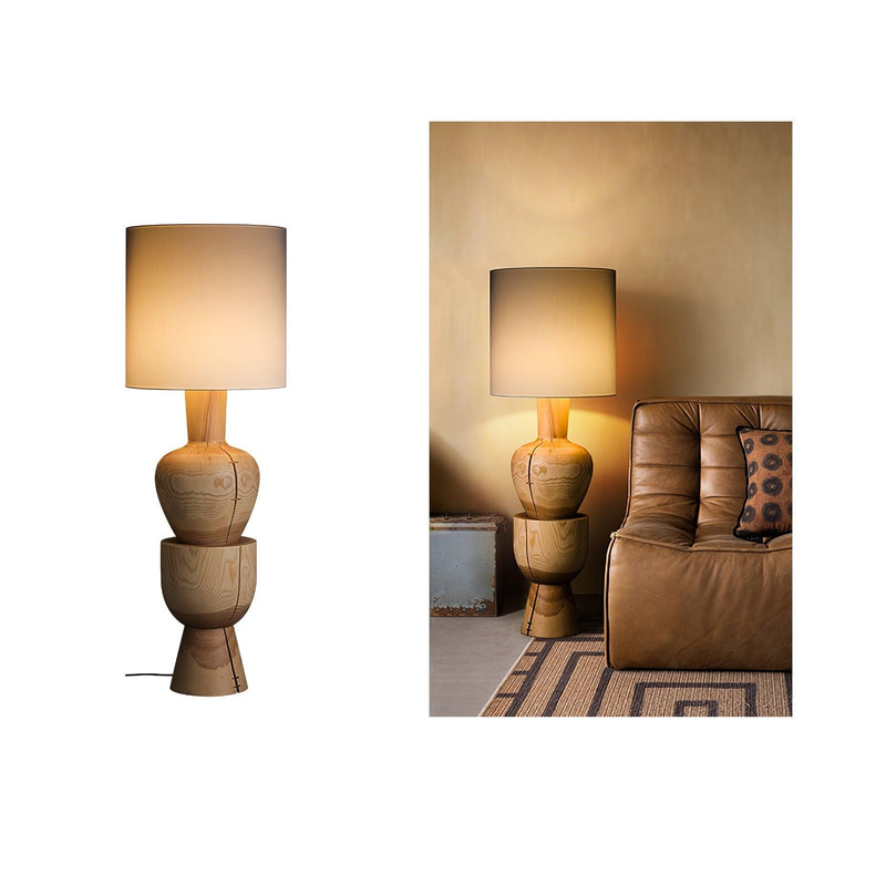 Sylvia Wood Floor Lamp-DWHOME