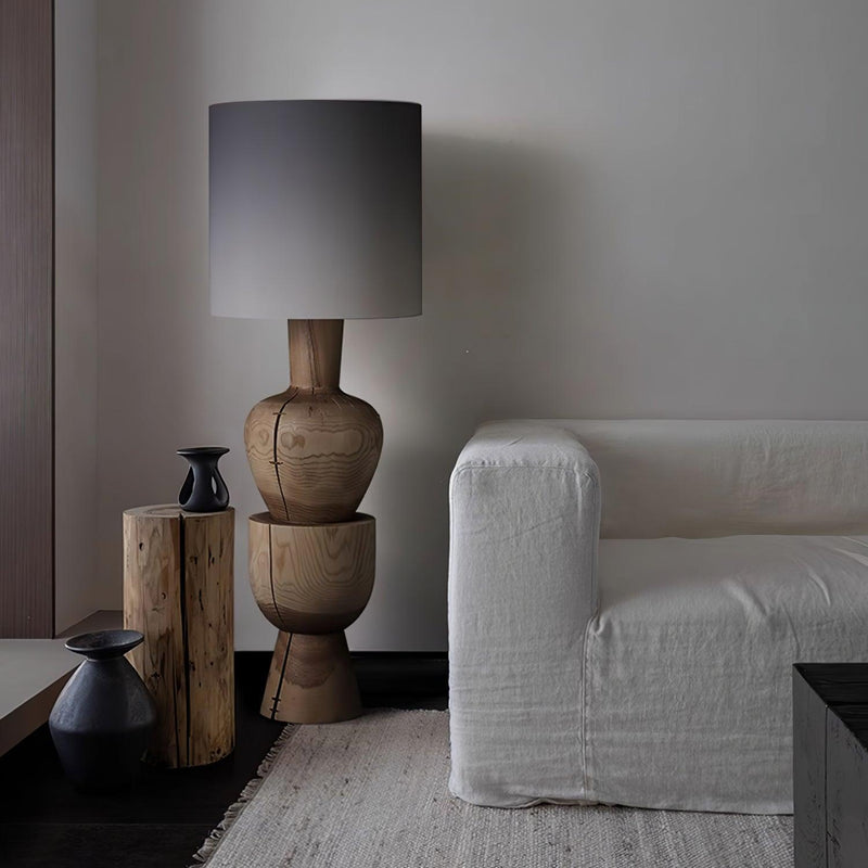 Sylvia Wood Floor Lamp-DWHOME
