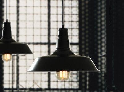 Vintage Industrial Pendant Light Black.