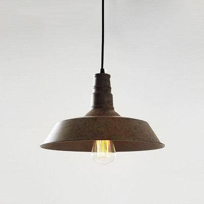 Vintage Industrial Pendant Light Rustic brown.