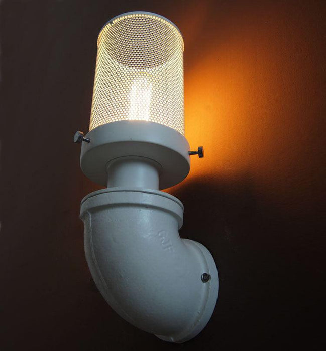 Mesh Iron Pipe Wall Light / Bedside Light.