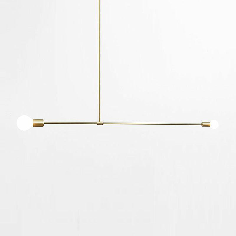 Surry Hills 2 Bulbs Modern Minimalist Line Pendant Light-DWHOME