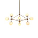 Ritz 10 Bulb Brass Pendant Light.