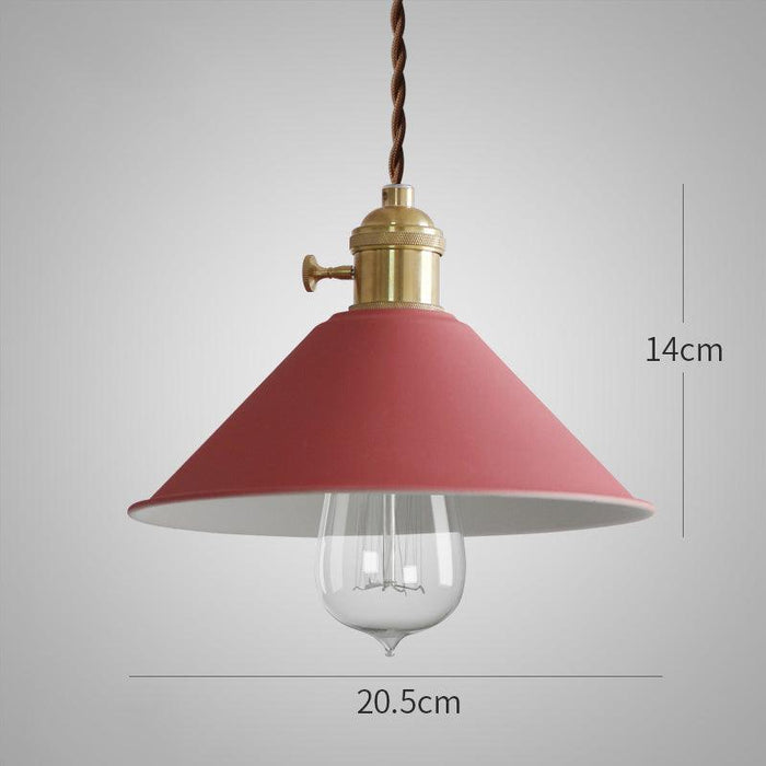 Pastel Coloured Cone Shade Industrial Pendant Light - DWHOME