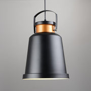 Newman Black Dome Industrial Loft Pendant Light-DWHOME