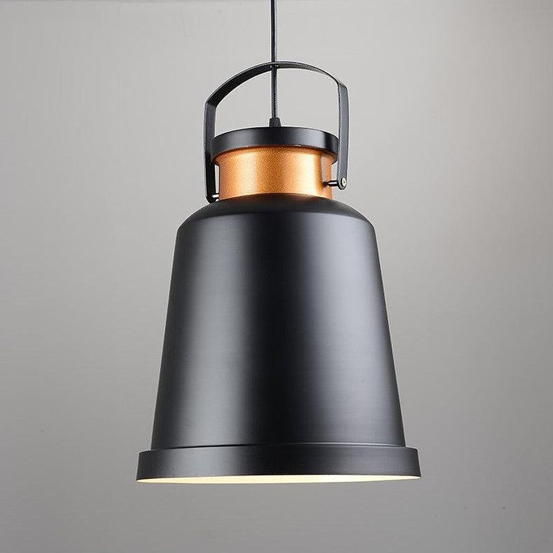 Newman Black Dome Industrial Loft Pendant Light-DWHOME