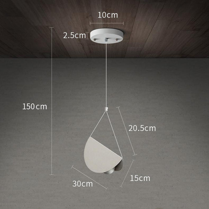 White Glider Minimalist Line Pendant Light.