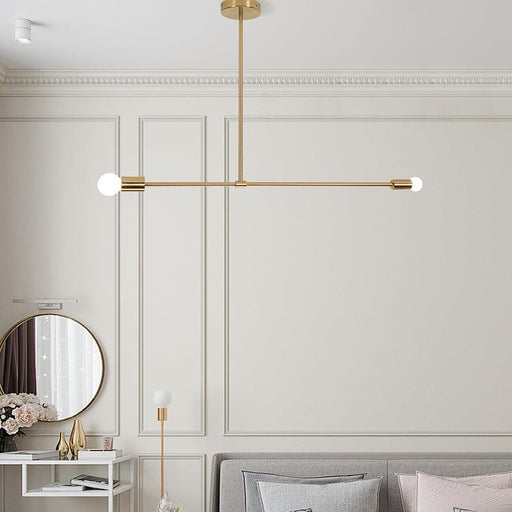 Surry Hills 2 Bulbs Modern Minimalist Line Pendant Light.