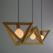 Kaleidoscope Triangle Wooden Pendant Light - DWHOME