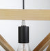 Kaleidoscope Triangle Wooden Pendant Light - DWHOME