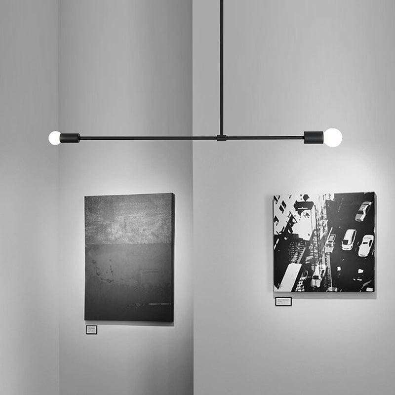 Surry Hills 2 Bulbs Modern Minimalist Line Pendant Light-DWHOME