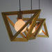 Kaleidoscope Triangle Wooden Pendant Light - DWHOME