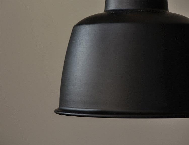 Newman Black Dome Industrial Loft Pendant Light.