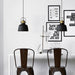 Newman Black Dome Industrial Loft Pendant Light.