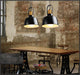 Newman Black Dome Industrial Loft Pendant Light.