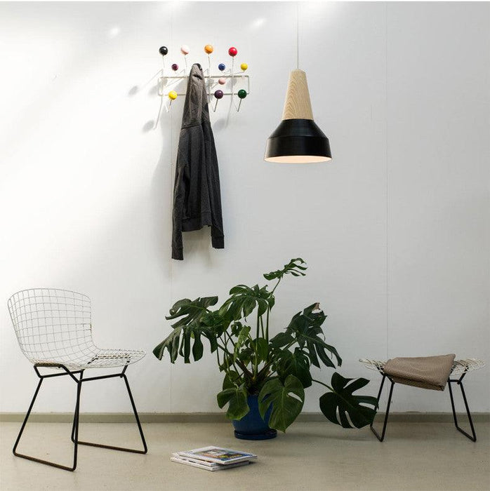 LundLund Minimalist Scandinavian Wooden Pendant Light.