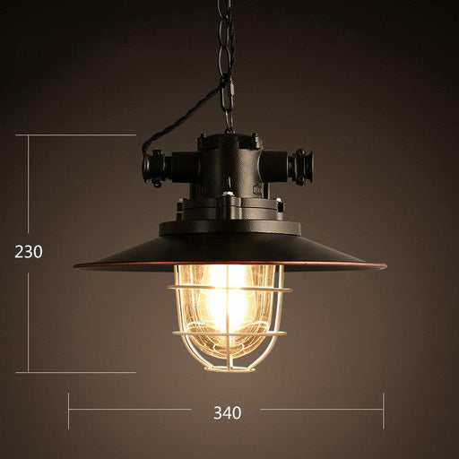 Otto Industrial Retro Pendant Light.