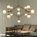 Ritz 15 Bulb Brass Pendant Light.