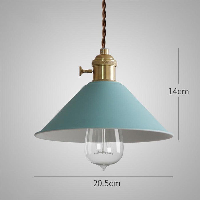 Pastel Coloured Cone Shade Industrial Pendant Light - DWHOME