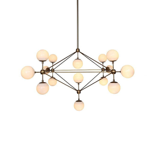 Ritz 15 Bulb Brass Pendant Light.