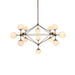 Ritz 15 Bulb Brass Pendant Light.