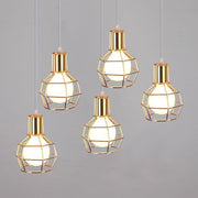 Work Lamp Cage Pendant Light-DWHOME