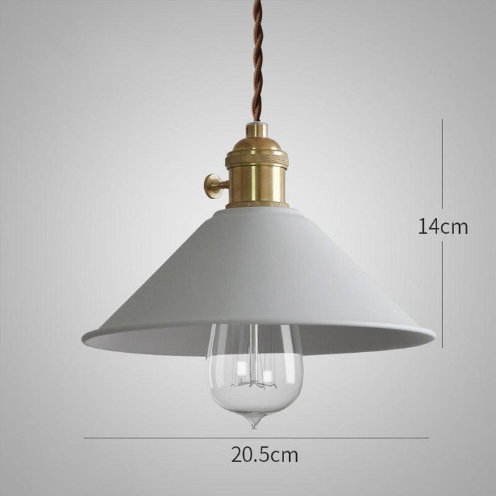 Pastel Coloured Cone Shade Industrial Pendant Light - DWHOME