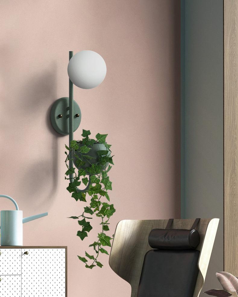 Ritz Single Head Pot Plant Wall Light-DWHOME