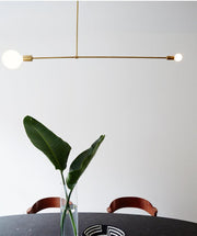 Surry Hills 2 Bulbs Modern Minimalist Line Pendant Light-DWHOME
