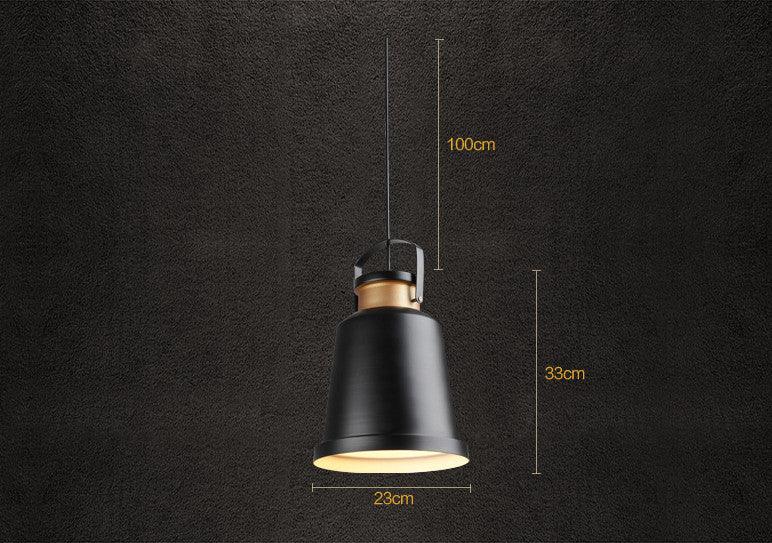 Newman Black Dome Industrial Loft Pendant Light-DWHOME
