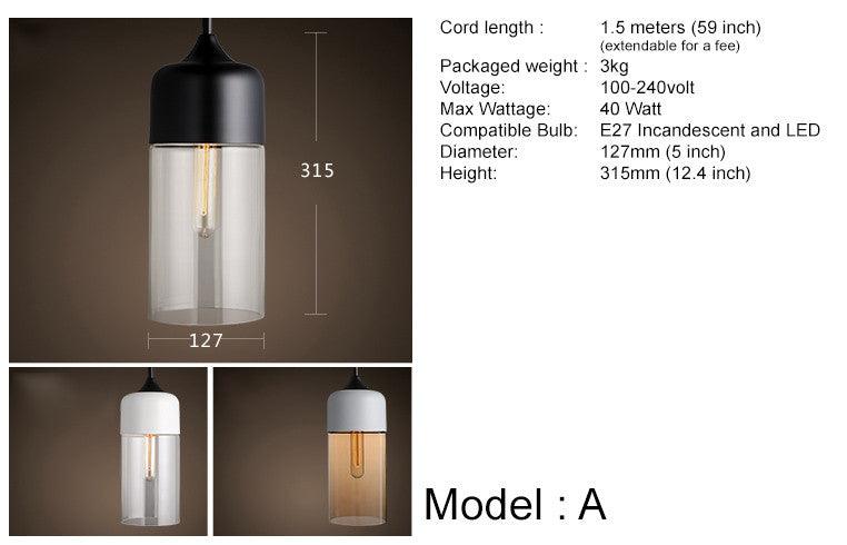 Toledo Minimalist Contemporary Pendant Light.