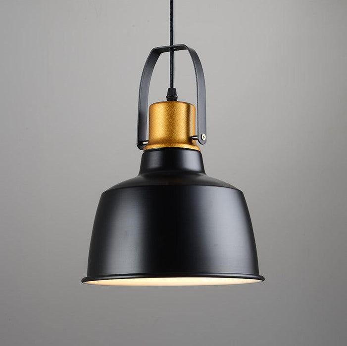 Newman Black Dome Industrial Loft Pendant Light.