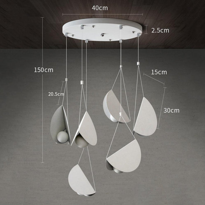 White Glider Minimalist Line Pendant Light.