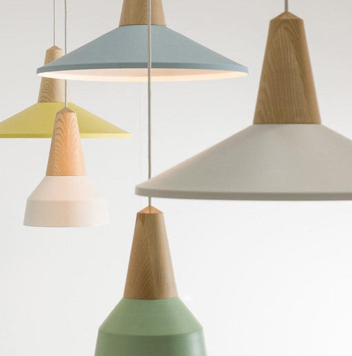 LundLund Minimalist Scandinavian Wooden Pendant Light.