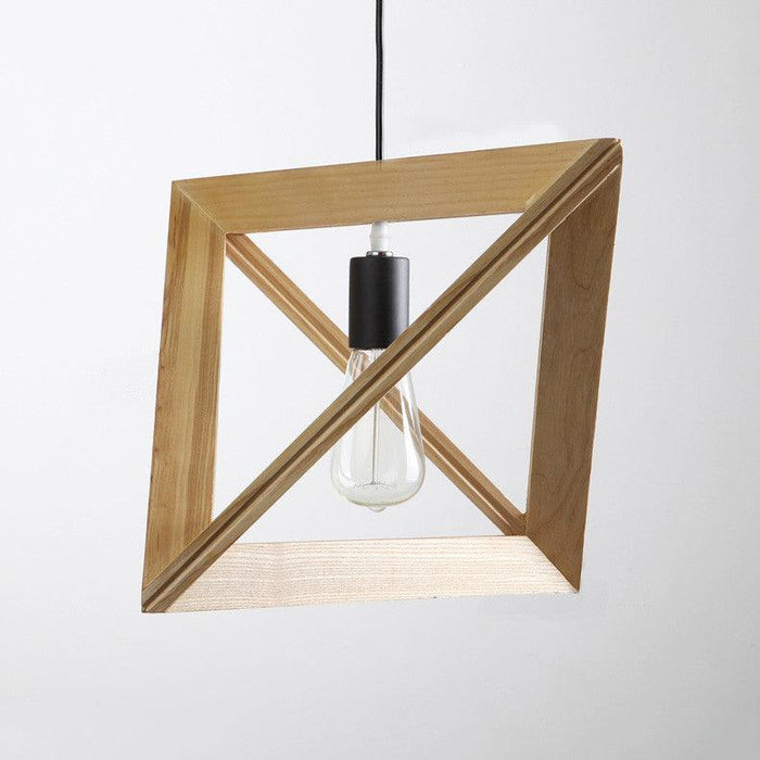 Kaleidoscope Triangle Wooden Pendant Light - DWHOME